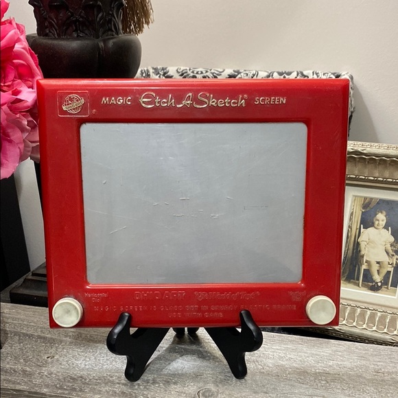 Ohio Art Other - Vintage #505 Etch A Sketch Red Drawing Toy!